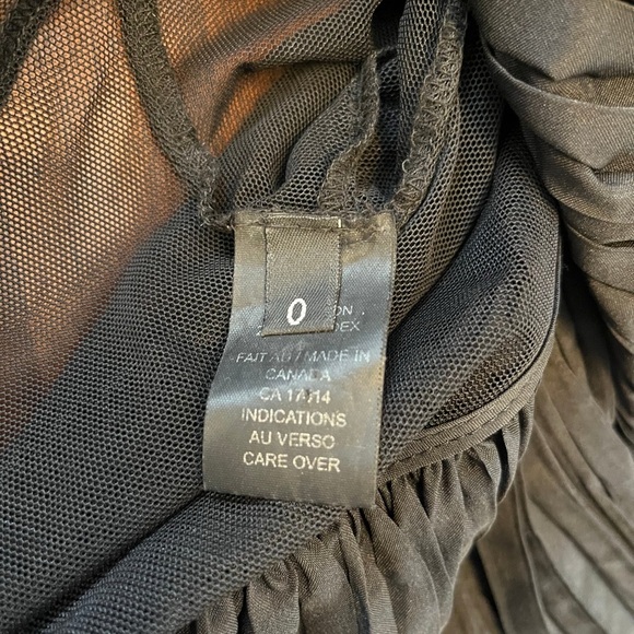 Maison Marie Saint Pierre Black Sheer Ruffle Cardigan Vest – Size 0 / US Small - Picture 5 of 6